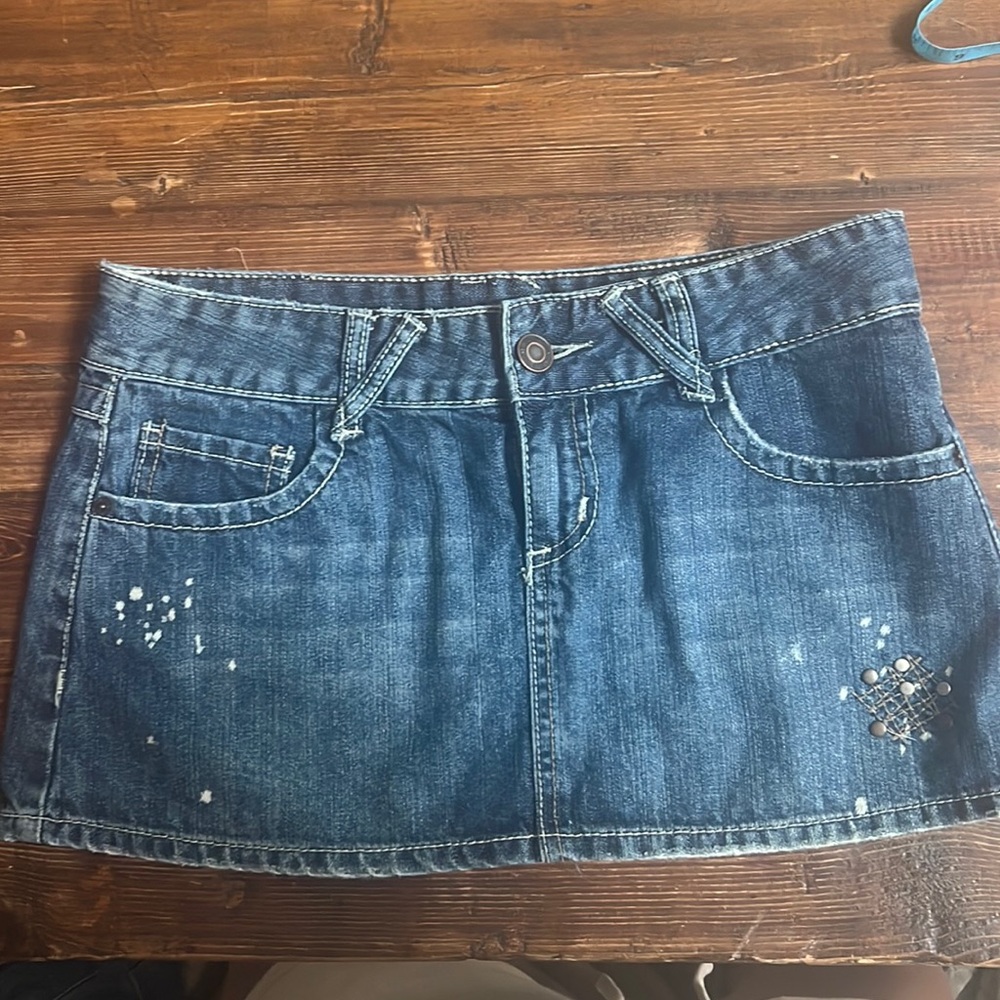 Short skirt, Rue 21 denim skirt, size 3/4